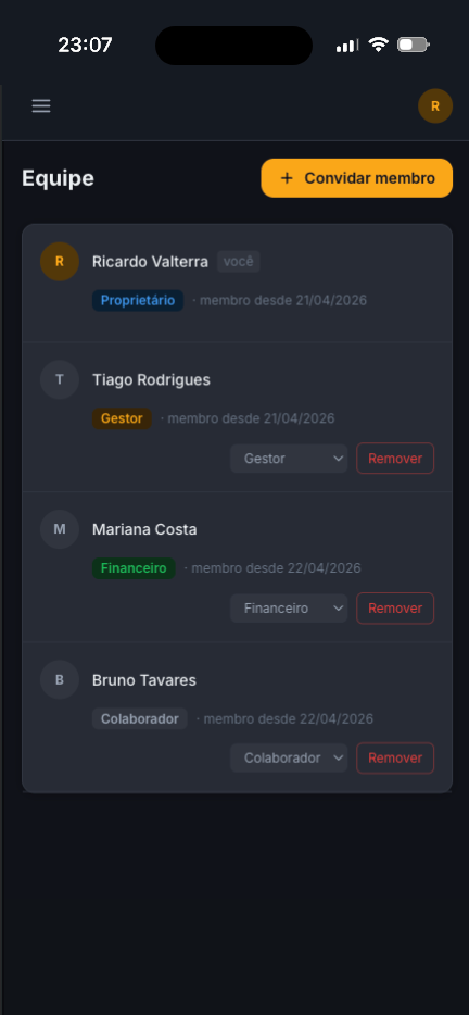 Obras App Mobile View 2